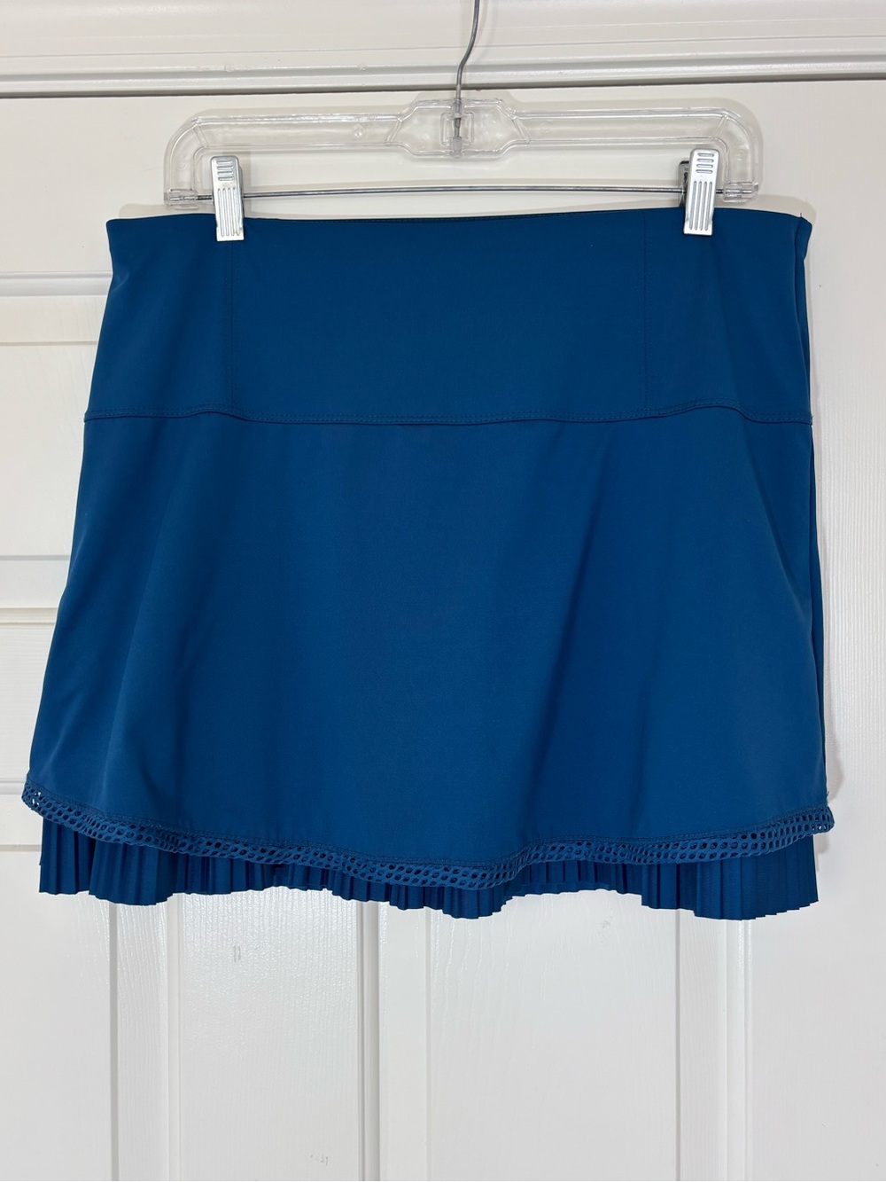 Lucky In Love Pleat Skort Skirt Athletic Pickleball Tennis Golf Size L EXC